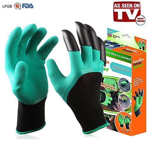 As Seen On TV GG-CD6 Gardening Gloves, One Size