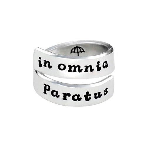 Amazon Com In Omnia Paratus Hand Stamped Aluminum Spiral Wrap Twist Ring Sorority Sisters Friends Bff Friendship Gift For Her Birthday Valentines Graduation Anniversary Christmas Handmade