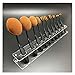 ABC® 10 PCS Brush Storange PlaceOrganizer Clear Acrylic 10 Lattices Cosmetic Display Shelf (Clear)