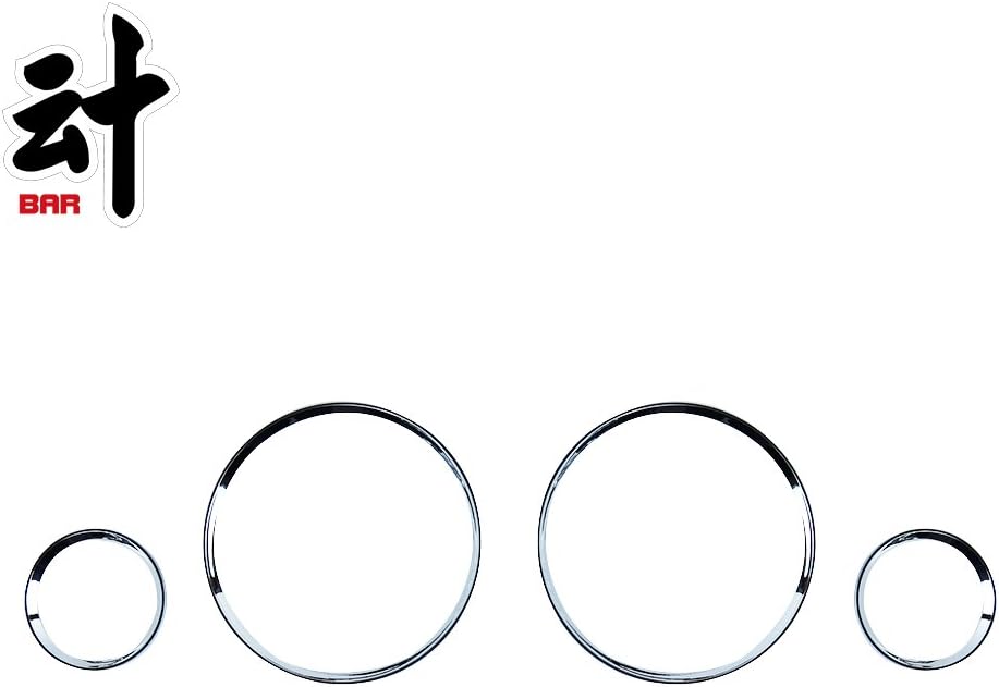 BAR Autotech Chrome Gauge Rim Cluster Dashboard Bezel Ring for BMW E30 3 Series