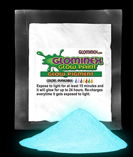 Glominex au015 glow pigment 1/4 ounce - invisible day a…