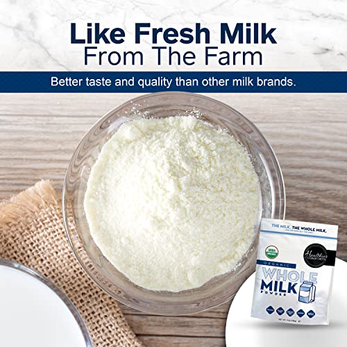 Healthier Comforts Organic Whole Milk Powder Certified USDA Organic