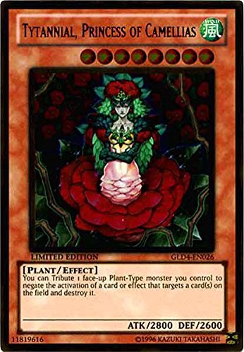 Yu-Gi-Oh! - Tytannial, Princess of Camellias (GLD4-EN026) - Gold Series 4: Pyramids Edition - Limited Edition - Gold Rare