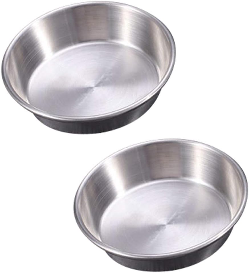 Buy DOITOOL 2pcs Stainless Steel Sauce Dishes Mini Appetizer Plates