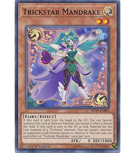 Yu-Gi-Oh! Trickstar Nightshade - MP19-EN004 Common 1st Edition (2019 Gold Sarcophagus Tin Mega Pack) - View #3