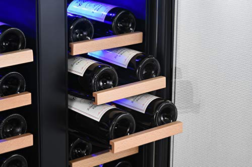 EdgeStar-CWR362FD-24-Inch-Wide-36-Bottle-Built-In-Wine-Cooler-with-Dual-Cooling-Zones
