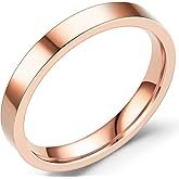 Jude Jewelers 3mm Stackable Stainless Steel High Polished Wedding Band Classical Ring