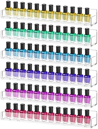 KLATIE Packs Nail Polish Rack, Nail Polish Organizer Wall