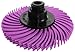 JoolTool 3M Scotch-Brite Pink Radial Bristle Brush Assembled with Plastic Tapered Mandrel Hub, 4 Ply, 2