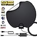 [2019 Upgraded] HDTV Antenna,HD Digital Indoor TV Antenna Version, 140+ Miles Range HDTV Antenna with Amplifier Signal Booster, Amplified 16ft Coax Cable