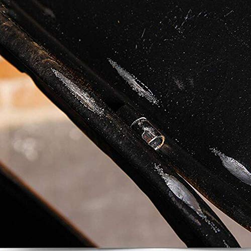 MADHEHAO Rustieke metalen prullenbak, industriële stijl antieke prullenbak, grote capaciteit buiten afvalbak, retro… - Afbeelding 6