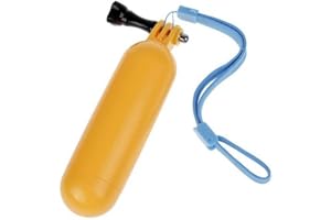 Walway Floating Hand Grip Floaty Handheld Monopod for GoPro Hero 6/5/ 5 Session/ 4 Session/ 4/3+/ 3/2/1, SJ4000/SJ5000, with Long Handle Screw and Wrist Strap