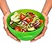 O'Salata Original Salad Cutter Bowl - Best Salad Maker, Vegetable Chopper, ABS Plastic, Green, Compact, Everyday Use