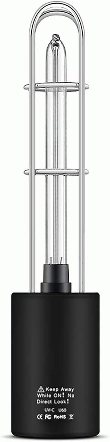 Kytree UV Disinfection Lamp,Black Household Germicidal Lamp for Home Car Shoe Pet Area Bathroom Wardrobe,to Odor Portable Car Formaldehyde Ozone Sterilization Lamp UV Disinfection Bar