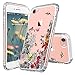 MOSNOVO Compatible for iPhone SE 2022 Case/iPhone SE 3 Case/iPhone SE 2020 Case/iPhone 8 Case/iPhone 7 Case, Forest Flower Floral Design for Women Girl Shockproof TPU Bumper Clear Cover