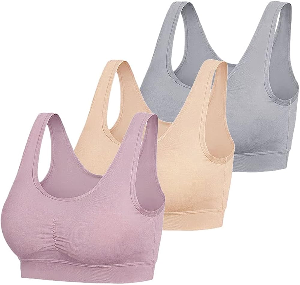 Wireless Sleep Bra, Thin Soft Stretch Comfort Yoga Post Surgery Bras