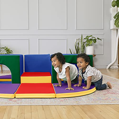 ECR4Kids SoftZone Triple Tunnel Maze, Active Play Corner Climber for
