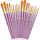 Acrylic Paint Brushes for Canvas Boards Panels