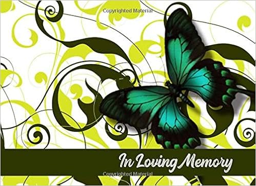In Loving Memory Funeral Guest Book With Name And Address -