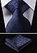 HISDERN Lot 3 PCS Classic Men's Silk Tie Set Necktie & Pocket Square - Multiple Sets
