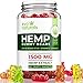 Evo Naturals Gummies – 1500 MG Natural Hemp Extract – 25 MG per Serving – Relaxing, Pain Relief, Stress & Anxiety Relief – Sleep Better! – Rich in Omega 3,6,9 & Vitamin A, E – Made in USA