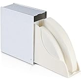 Cone Coffee Filter Holder Storage - Frosted Silver Pour Over 04 03 02 01 Cone &amp; V60 Coffee Paper Filters Holders Container Dispenser for Counter