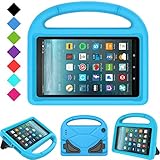 Kids Case for All-New Fire 7 2019/2017 - TIRIN Light Weight Shock Proof Handle Kid-Proof Cover Kids Case for Amazon Fire 7 Tablet (9th/ 7th/ 5th Generation, 2019/2017/ 2015 Release)(7" Display), Blue