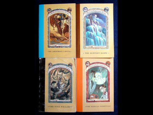 A Series of Unfortunate Events #7-10 (The Vile Village, Hostile Hospital, Carnivorous Carnival, Slippery Slope) (A Series of Unfortunate Events, 7, 8, 9, 10)