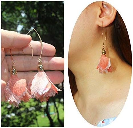 Zoomnovo Fashion Jewelry Gold Tone Floral Earring Flower Women Dangle Drop Earrings