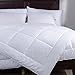 puredown® All Season Quilted Down Alternative Duvet Insert with Corner Tabs, Full/Queen Size (90x90 inch, White)