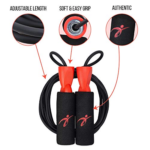 Fitness Factor Jump Ropes, TangleFree Skipping Rope for Gym Workout ,Crossfit, Fitness Exercise