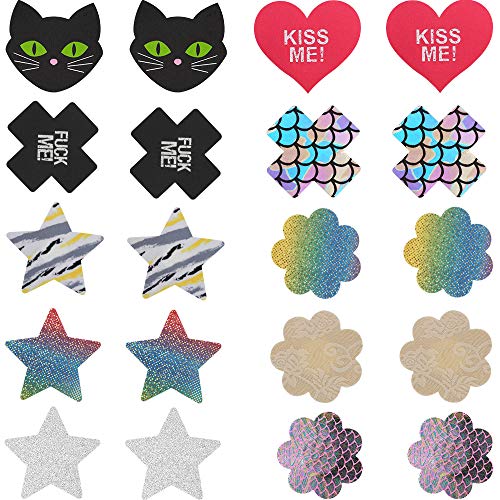 Wedding Accessories Disposable Pasties Adhesive Nipple Covers Lingerie Breast Pasties Petals for Women 10Pairs