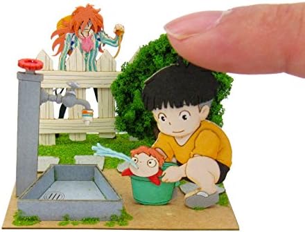 Amazon Co Jp さんけい スタジオジブリmini 崖の上のポニョ 宗介とポニョとフジモト ノンスケール ペーパークラフト Mp07 38 ホーム キッチン