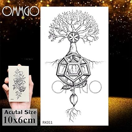 Yyoutop Lotus Bouddha Aquarelle E Tatouages Autocollant