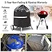 Patiassy 3 Layers Weber Kettle Grill Cover for Round Charcoal Grills 26.5