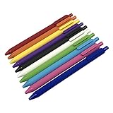 Kaco Gel Ink Pens Retractable Assorted Colors 0.5mm Extra Fine,Pack of 10