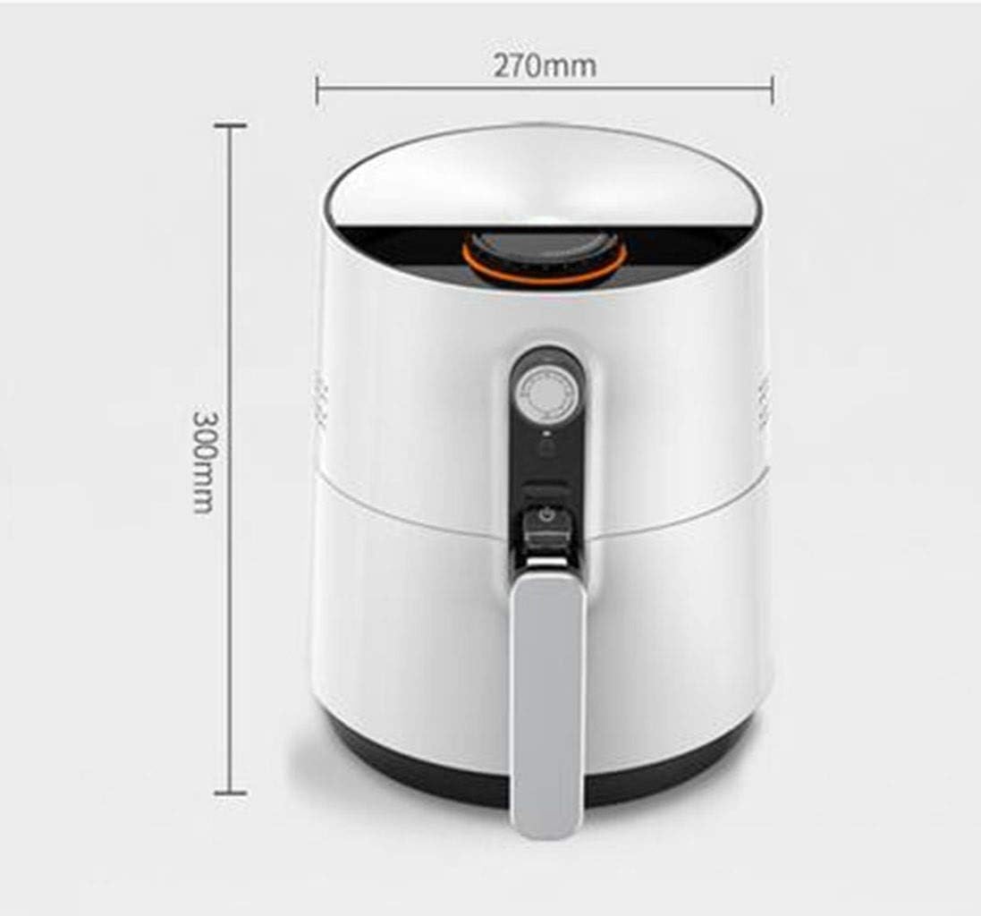 review Electric Grill — Air Fryer Multifunctional Household Electric Oven Non-Fume Lightwave Stove 3.6L / 1500W, Five-fold Safety Protection (Color : White)