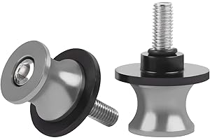 CHIFUN 2Pcs 10MM M10 X1.5/1.25 Motorcycle Swing Arm Spools Sliders CNC Aluminum Swingarm Spools Stand Screw Compatible with VULCAN S 650 900 Ninja 250 300 ZX-10R ZX-6R(Titanium)