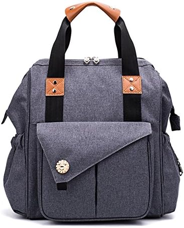 Imyth Multi-function Diaper Bag baby Backpack/handbag with Stroller Straps, Waterproof Travel Backpack Nappy Bags for Moms & Dads, Large Capacity, Stylish and Durable, gray