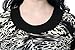 Chicwe Women's Short Sleeves Animal Printed Plus Size Tunic Top with Contrast Neck Cuff US12-28