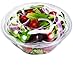 DOBI [50 Pack - 32 oz. Salad To-Go Containers - Clear Plastic Disposable Salad Bowls with Airtight Lids, Standard Size
