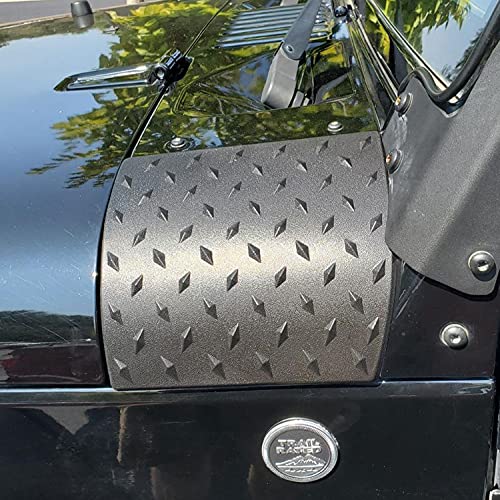 2-Piece Black ABS Side Cowl Covers For Jeep Wrangler JK 2007-2017 - Body Armor Protection