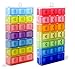 7 Days Pill Holder Organizer Tablet Box Weekly Medication Case Daily AM Morning Noon PM Night Container Compartments Detachable Dispenser (Mix of 2)