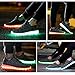 LED Shoes, XRun 7 Colors LED Luminous Shoes Unisex Men & Women Sneakers USB Charging Flashing Shoes Sport Shoes,Black and white,Size 43 EU, 9.0 D(M) US