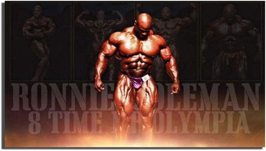 Amazon Com Ronnie Coleman Bodybuilder Mr Olympia Vs Arnold Art Poster Fitness Wall Art Canvas Prints Paintings Sport Room Home Gym Decor Picture 40x70cm Unframed Home Kitchen