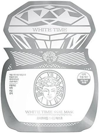 White Time Snail Mask, facial mask, dual functional, anti-wrinkle, brightening, microfiber-sheet