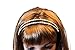 Yeshan Big Rhinestone and Crystal Bead Handmade Plastic Headband ,Hairband for Women,White