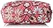 Vera Bradley Women's Cotton Large Zip Cosmetic Makeup Organizer Bag, Blush Pink, One Size