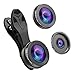 Phone Camera Lens,Hizek 0.36X Super Wide Angle Lens+15X Macro Lens+230°Fisheye Lens 3 in 1 HD Cell Phone Camera Lens Kit for iPhone X/8/8Plus/7/7 Plus /6s/6/5, Samsung and Most Smartphones
