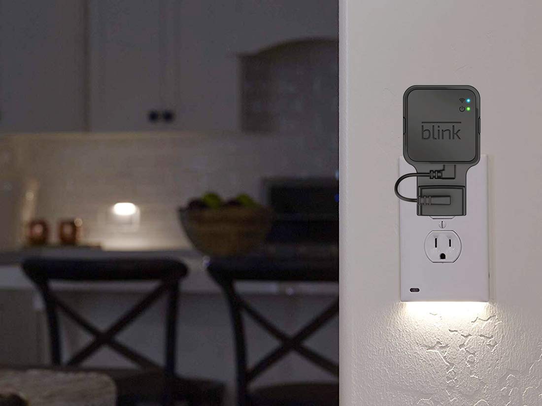 Outlet Wall Mount for Blink Sync Module, Gresur Simple Mounting Bracket Holder for Blink XT2/XT Unique Designed Outdoor and Indoor Security Camera Mount with Short Cable (1-Pack)